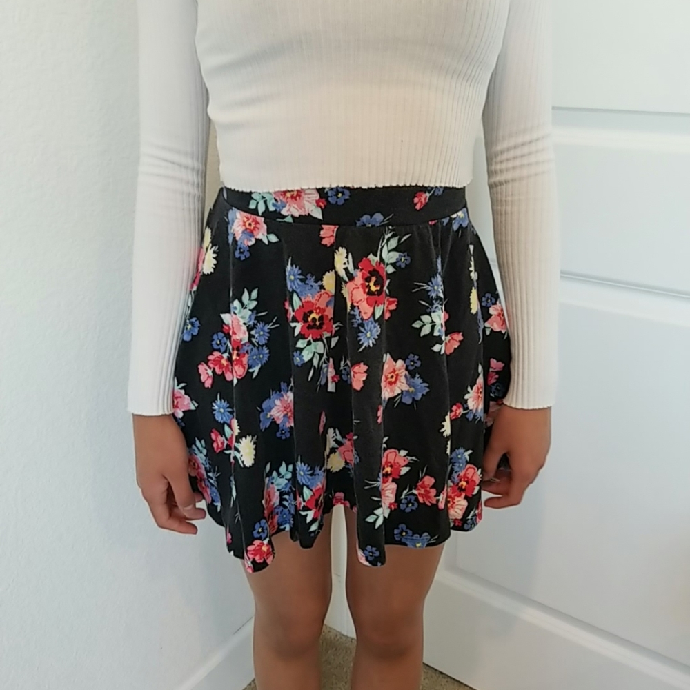 Floral Print Skirt